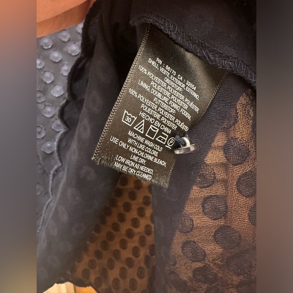 Maeve Navy Circle Blouse Size 4 - Picture 6 of 9